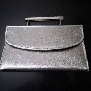 Silver Women's Evening Clutch   Size 8"×5"  (see pics for outside wear)
